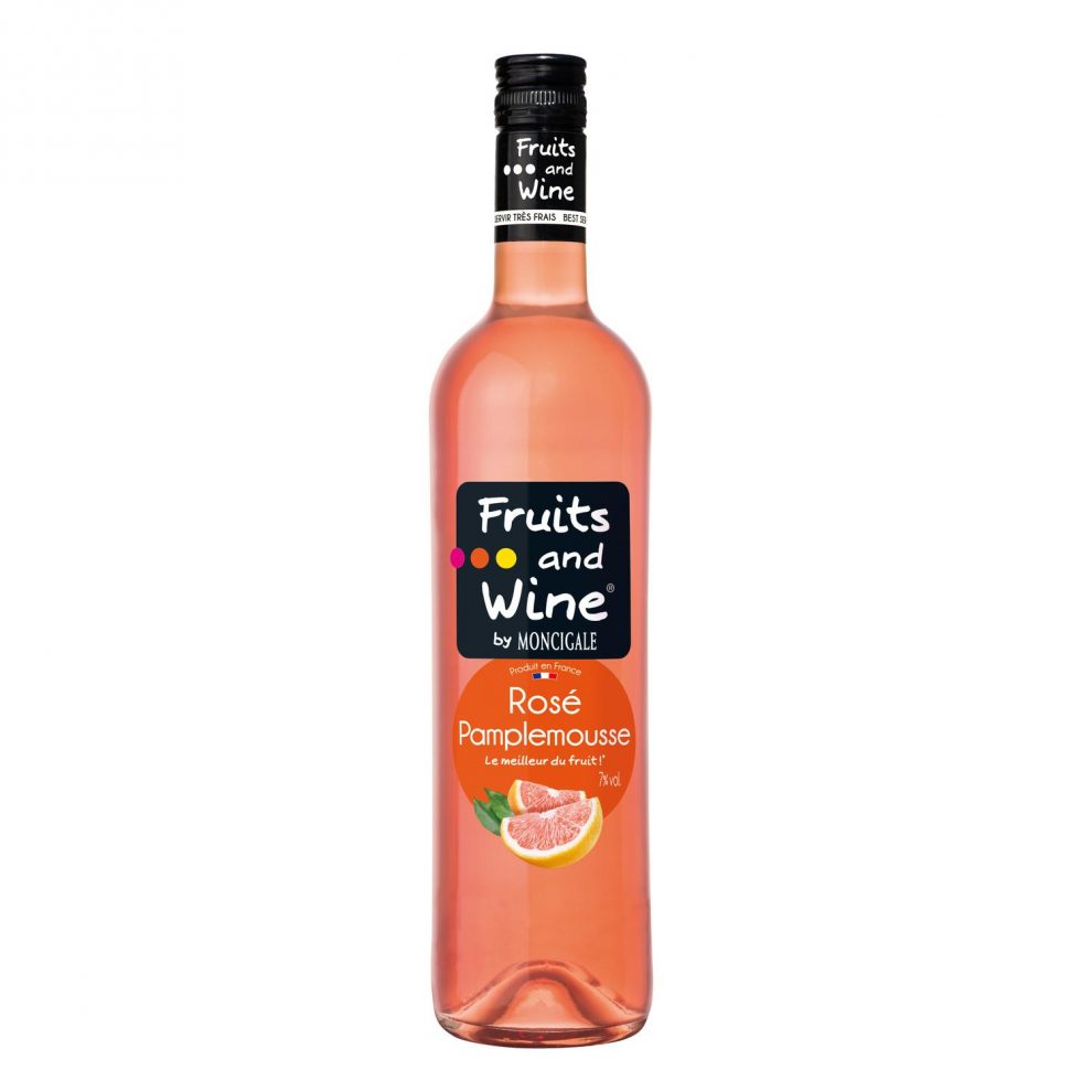 Grapefruit Rosé Wine Drink "Fruits & Wine" Buy Online My French Grocery