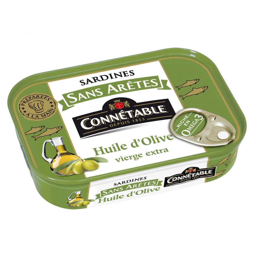 Sardines Without Bones in Olive Oil Connétable Buy Online My French