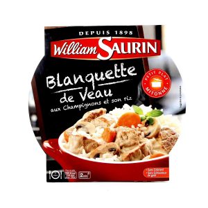 Blanquette De Veau Aux Champignons Et Riz William Saurin - My French Grocery