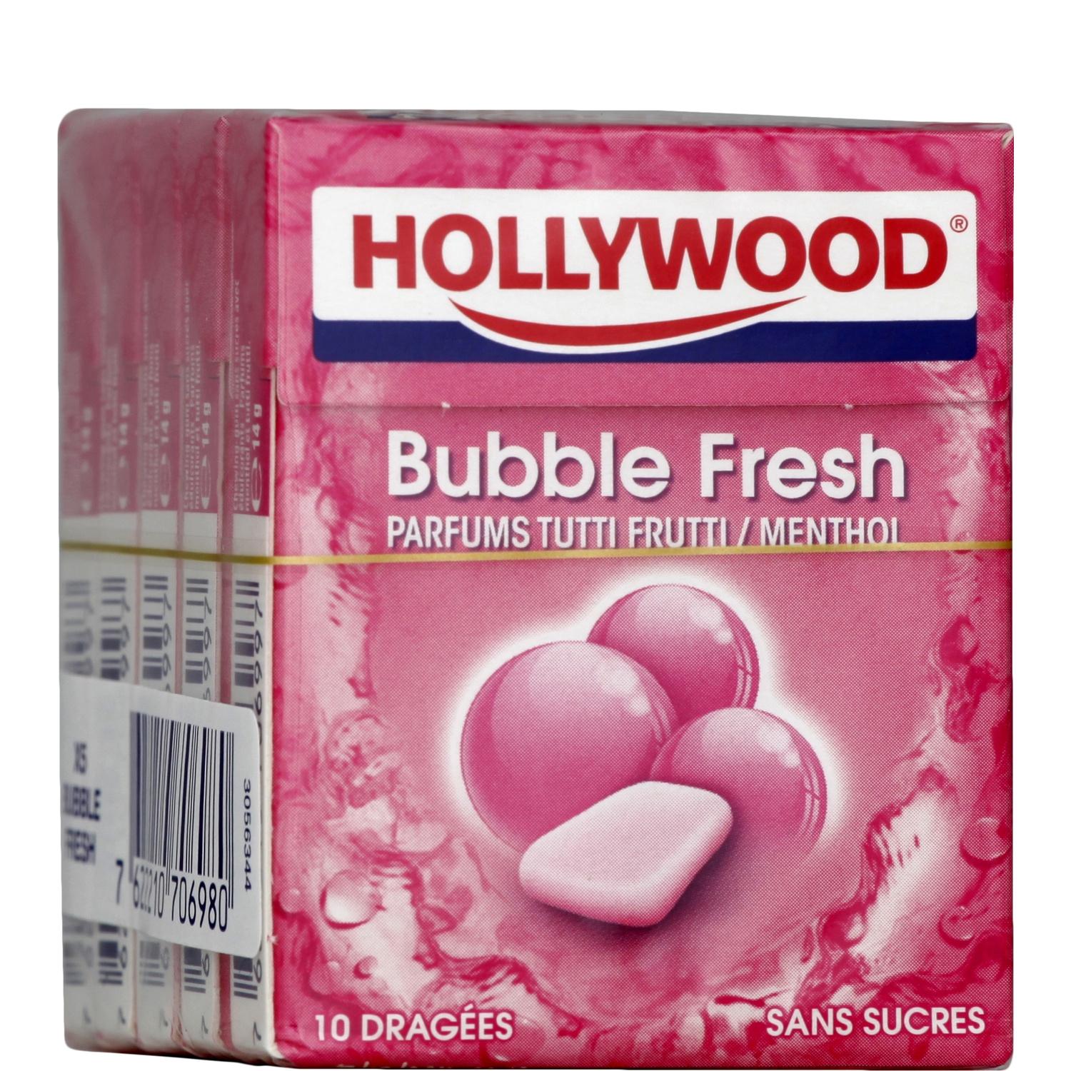 Chewing-gum parfumé à la fraise Hollywood 11 tablettes - Kibo