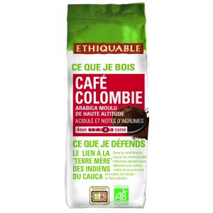 Café Moulu Bio - Colombie Ethiquable - My French Grocery