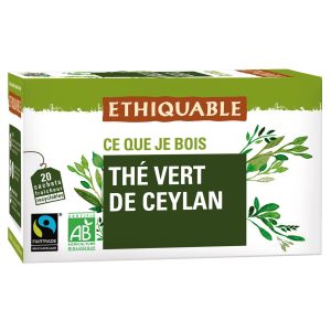 Thé Vert Ceylan Bio Ethiquable - My French Grocery