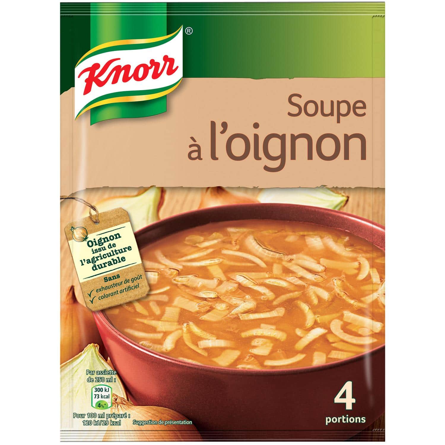 Soupe à l'oignon déshydratée - KNORR - Boite de 575 g