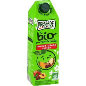 Bio Apfel-Pfirsich-Kirsch-Nektar Pressade
