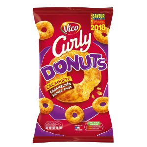 Curly Erdnuss Donuts Aperitif-Kekse