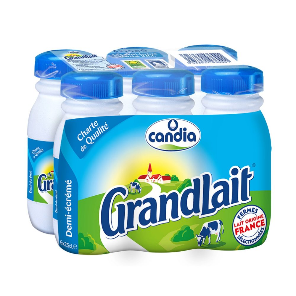 Lait Demi-Écrémé Candia Grandlait - My French Grocery