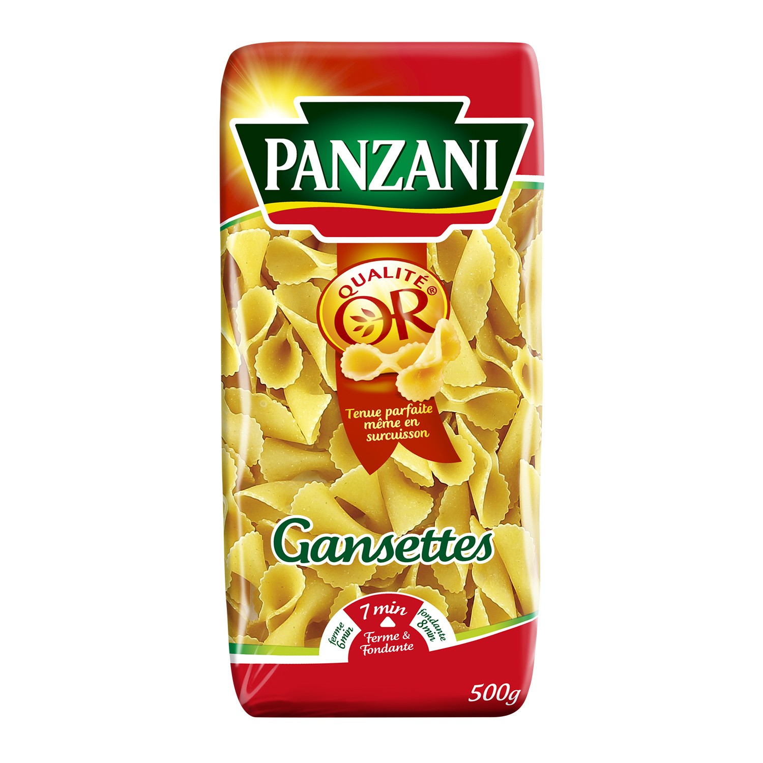Livraison à domicile Promotion Panzani Pâtes Gansettes, Lot de 2x500g