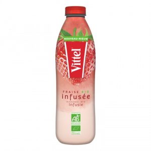 Eau Infusée Fraise Bio Vittel - My French Grocery