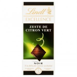 Chocolat Noir Zeste Citron Vert Lindt Excellence - My French Grocery