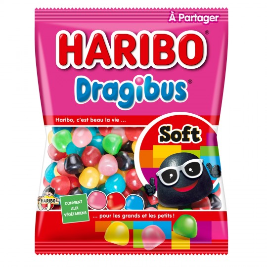 Bonbons Dragibus noir Haribo - Génération Souvenirs