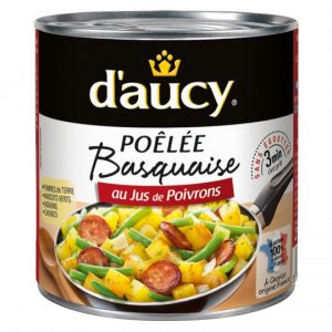 Cooked Vegetables Stir Fried Basquaise D'Aucy