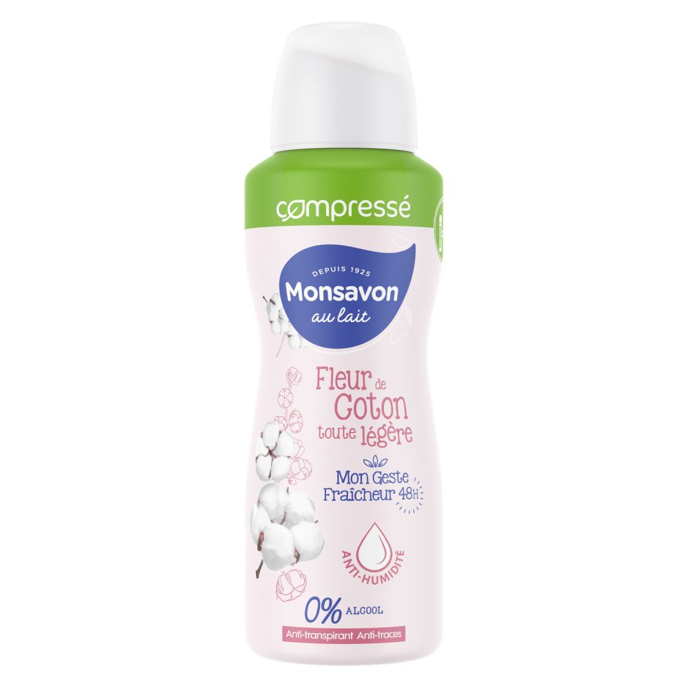 Déodorant Compressé Lait & Coton Monsavon