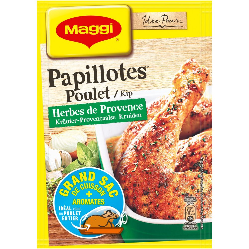 Papillotes Poulet Herbes de Provence Maggi