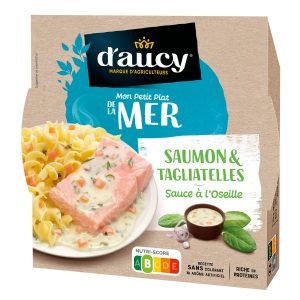 Plat Cuisiné Filet De Saumon Oseille & Tagliatelles D'Aucy