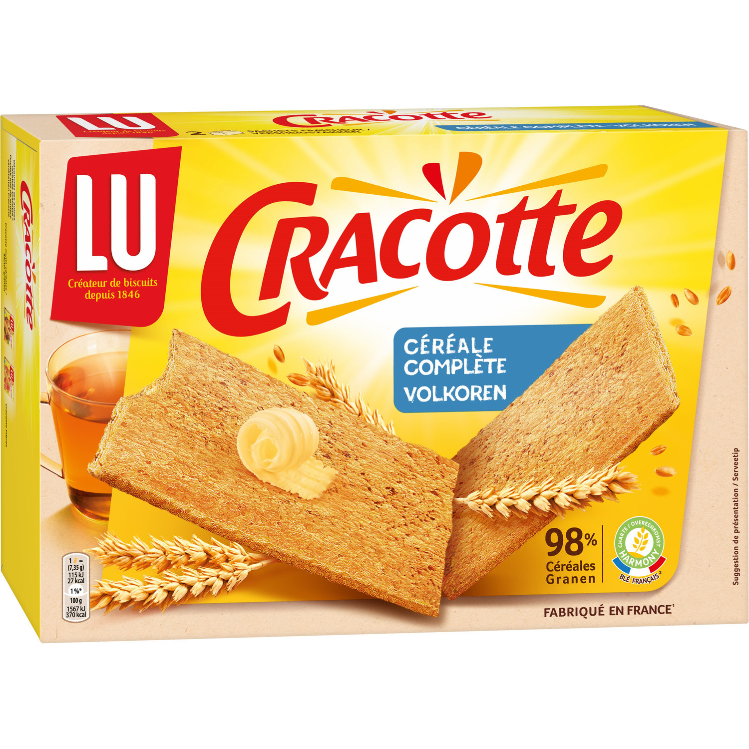 LU Cracotte - Fourrées choco-noisette (216g) commandez en ligne