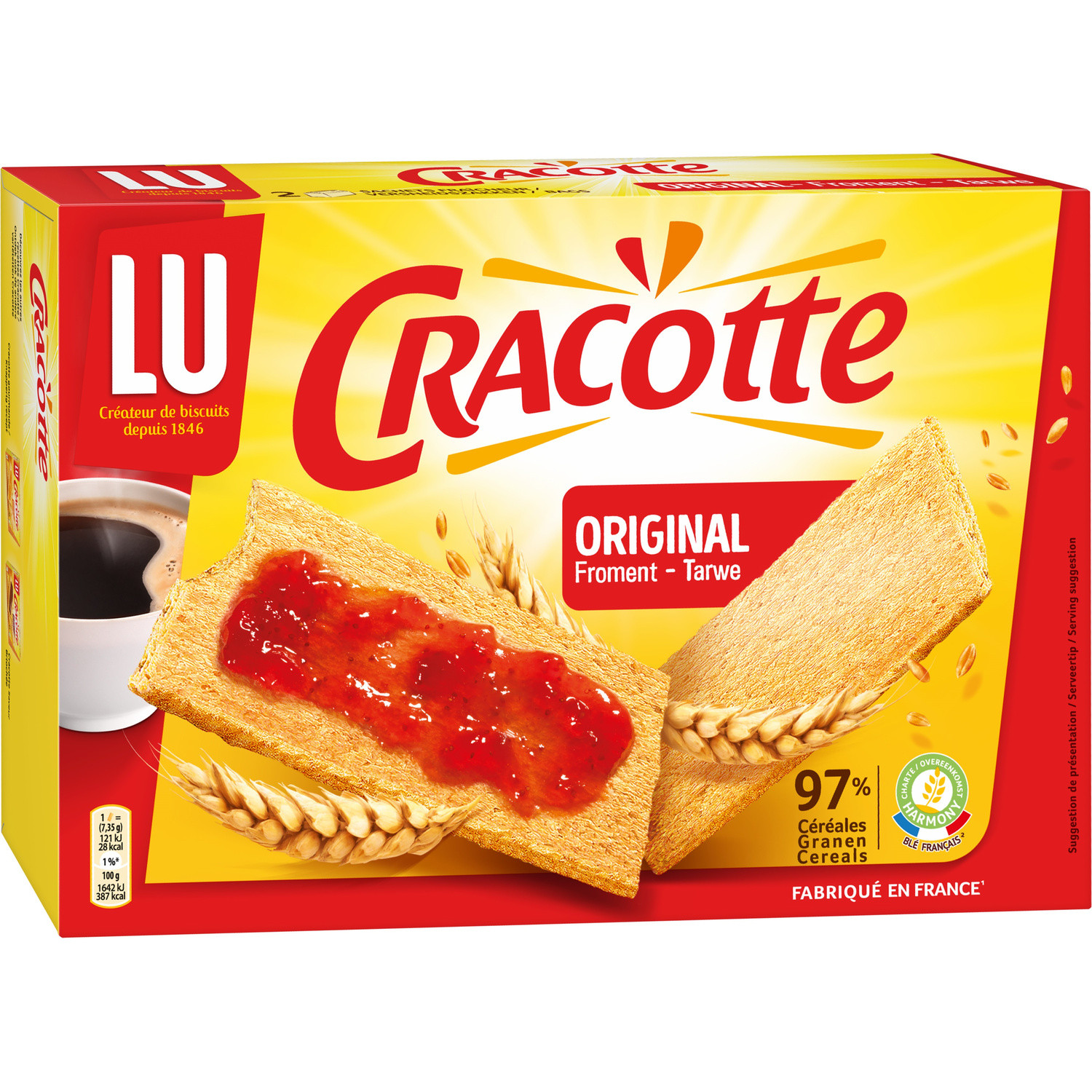 Lu Cookies | Cracotte Gourmande | 8,8 Oz /250 Gr 