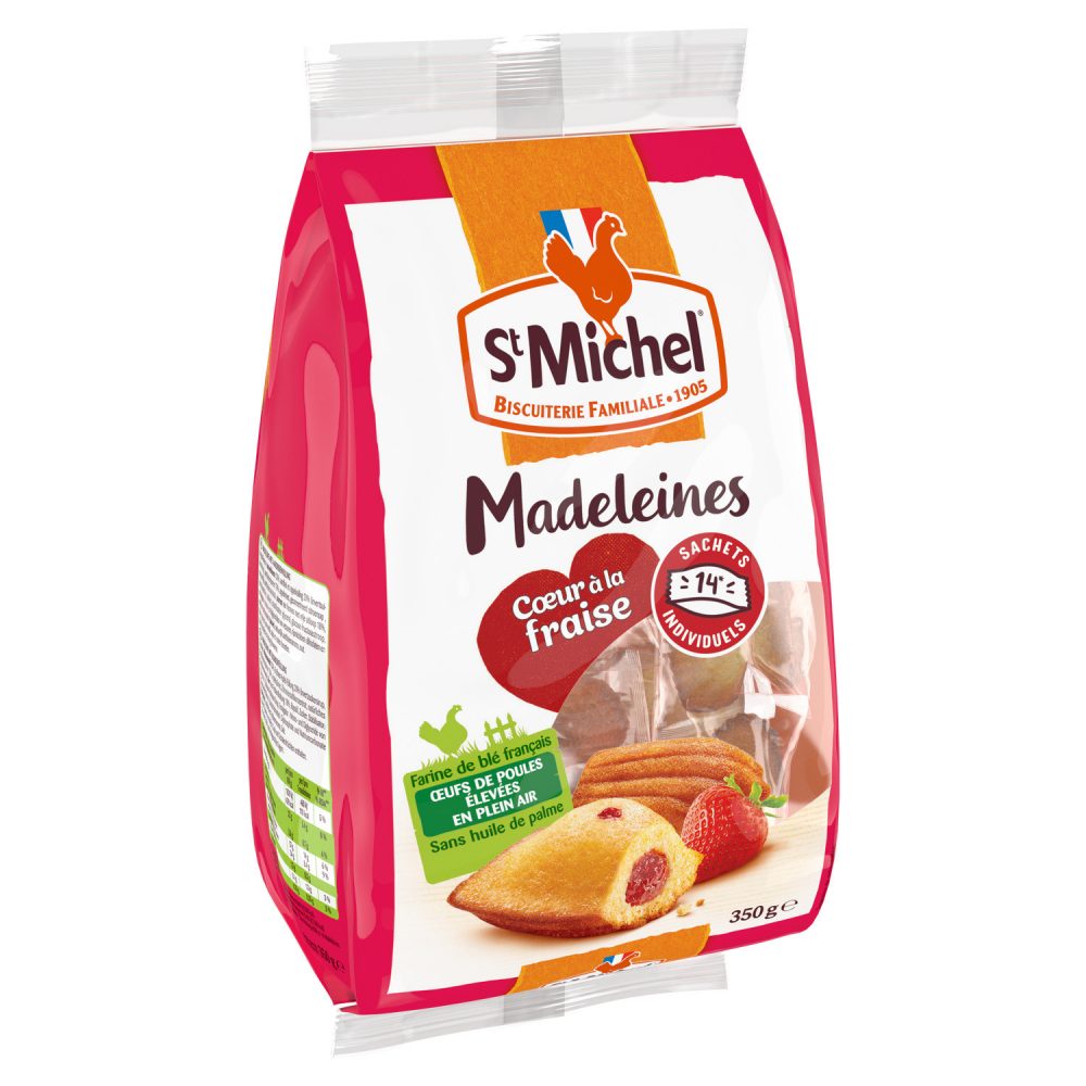 Madeleines Fourrées Fraise Saint Michel