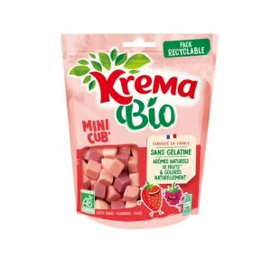 Caramelle Bio Ai Frutti Rossi Krema Mini Cub