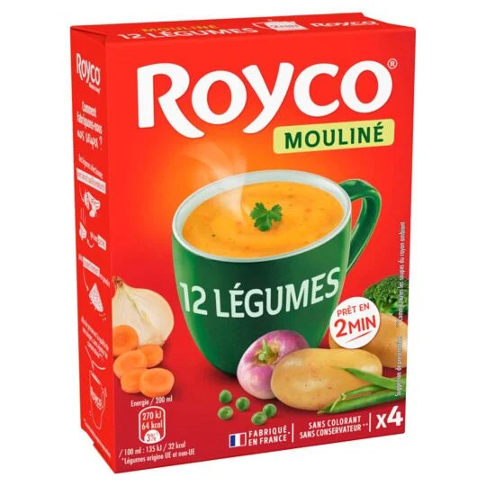 Dehydrated 12 Vegetables Soup Royco