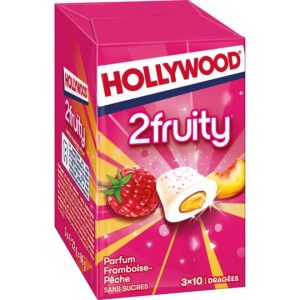 Chewing-Gum Framboise & Pêche Hollywood 2Fruity