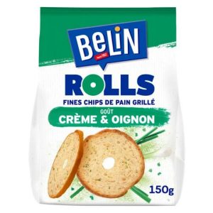 Biscotti Da Aperitivo Chips Di Pane Tostato Panna & Cipolla Belin Rolls