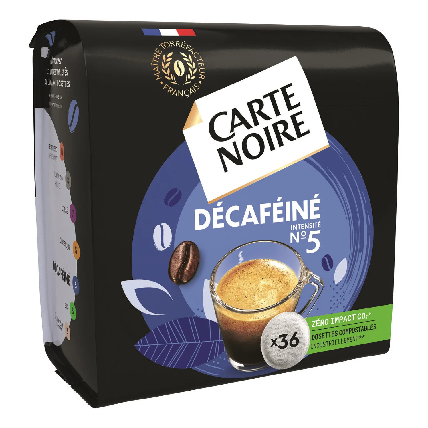 Café capsules Compatibles Nespresso chocolat noir intensité n°4