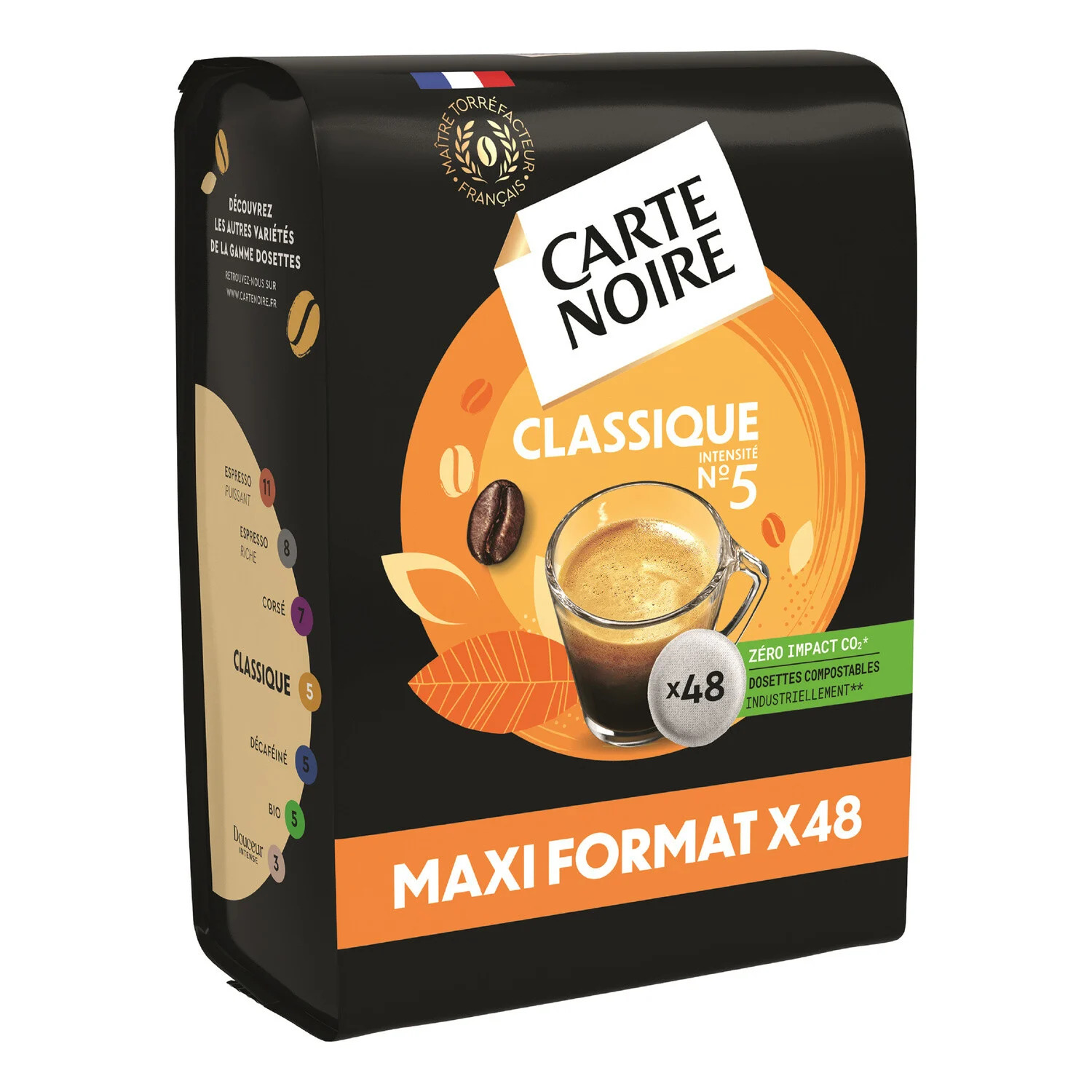 Café Corsé x48 Carte Noire pour Senseo®-Maxi format 