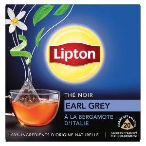 Thé Noir Earl Grey - Bergamote d'Italie Lipton