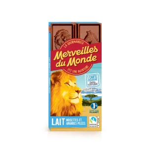 Chocolate Con Leche, Avellanas & Almendras Trituradas Merveilles Du Monde