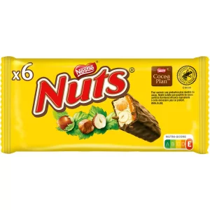 Nuts Schokoladen & Haselnussriegel Nestlé